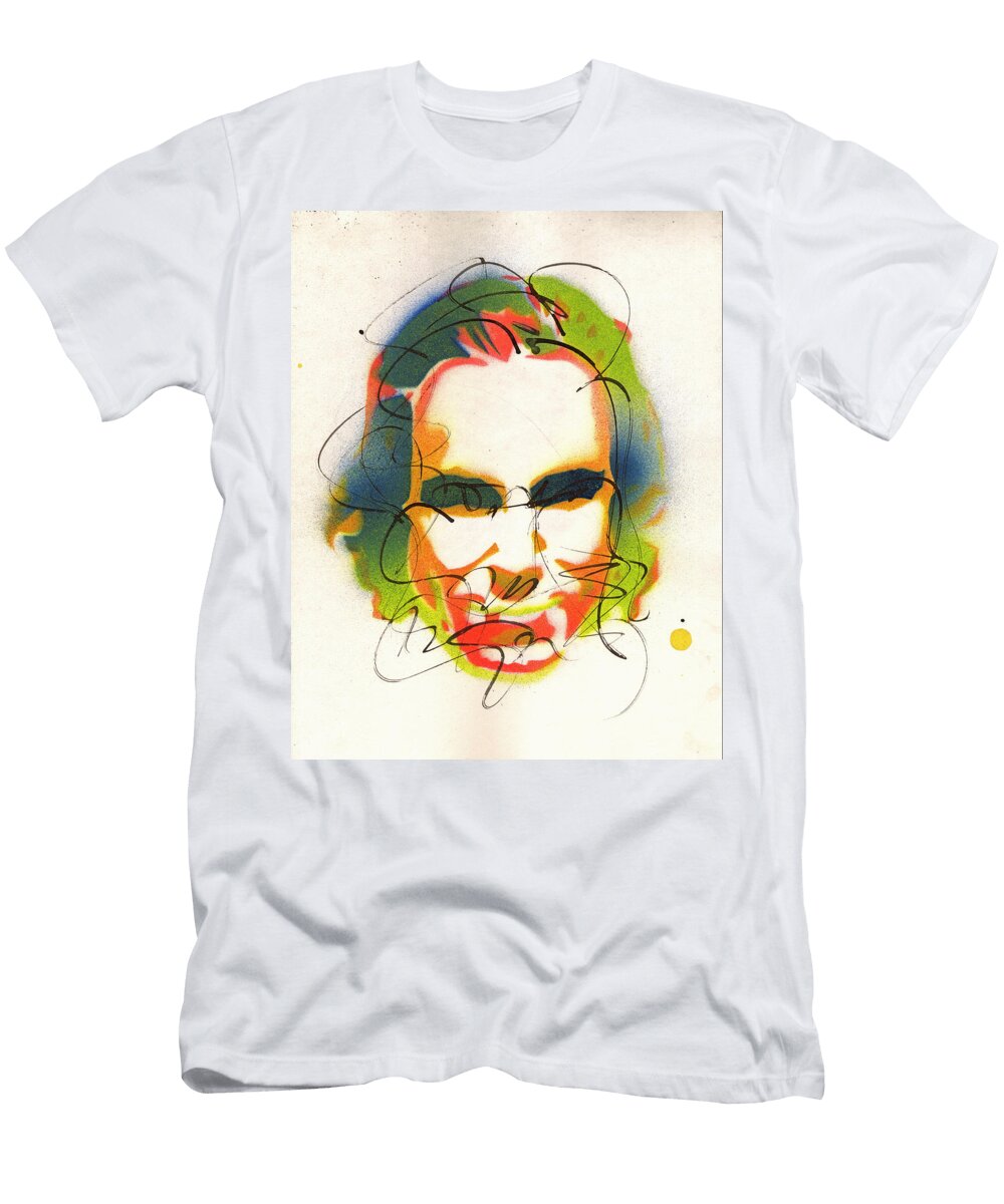 Portrait of Daniel Day Lewis Ryan Hopkins T-Shirt