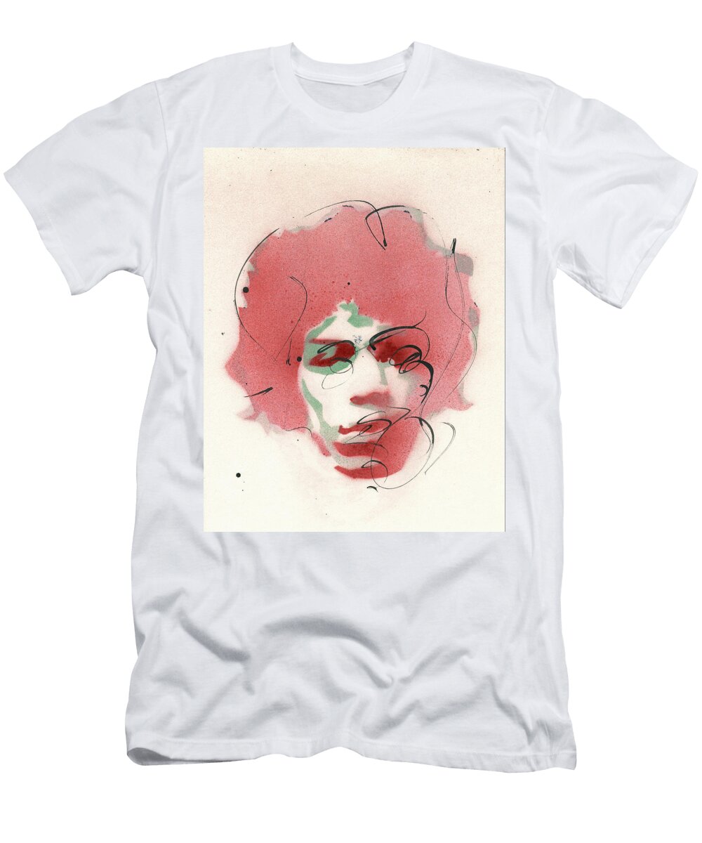 Portrait of Jimi Hendrix 2 Ryan Hopkins T-Shirt