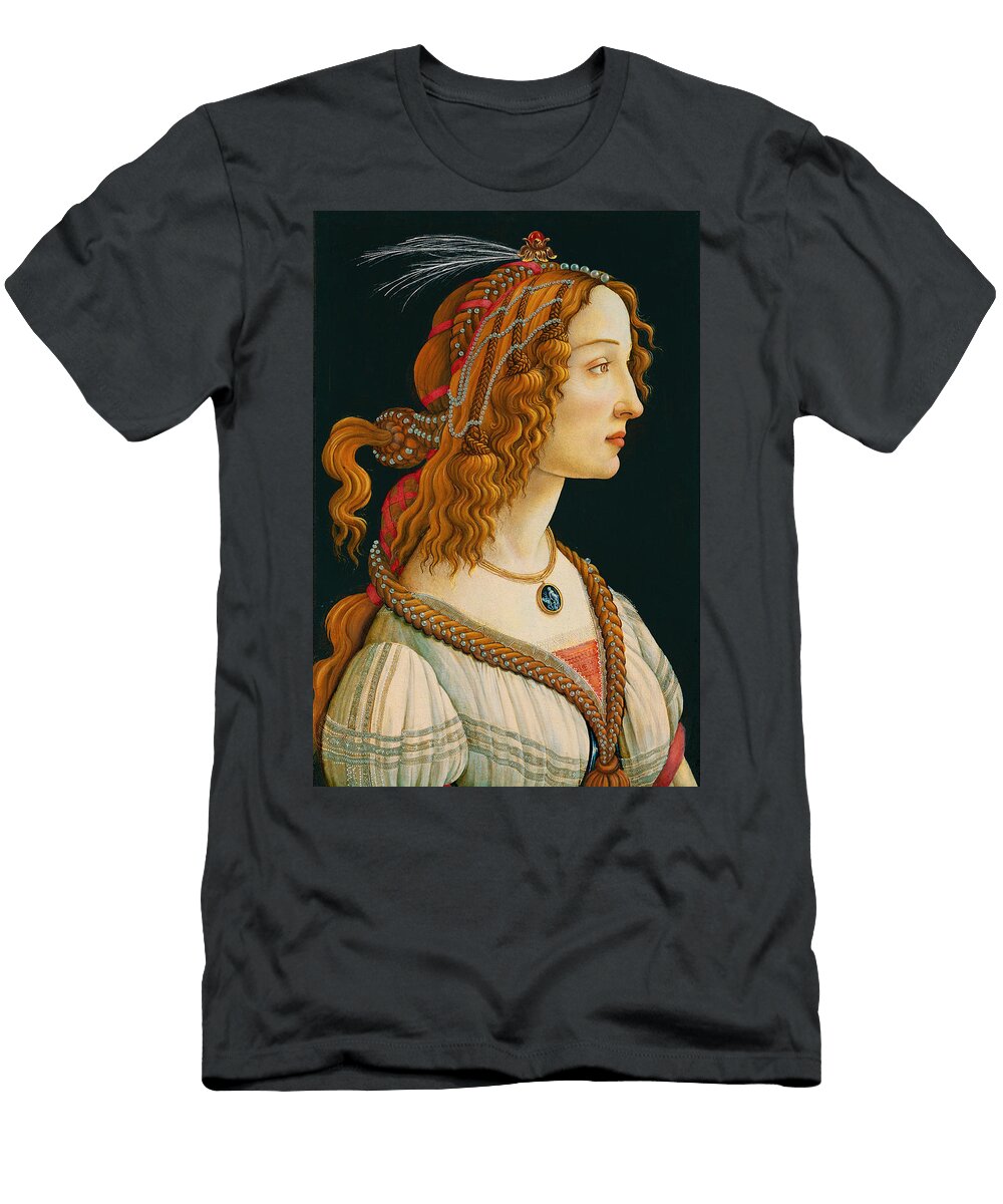 Portrait of Simonetta Vespucci Botticelli T-Shirt