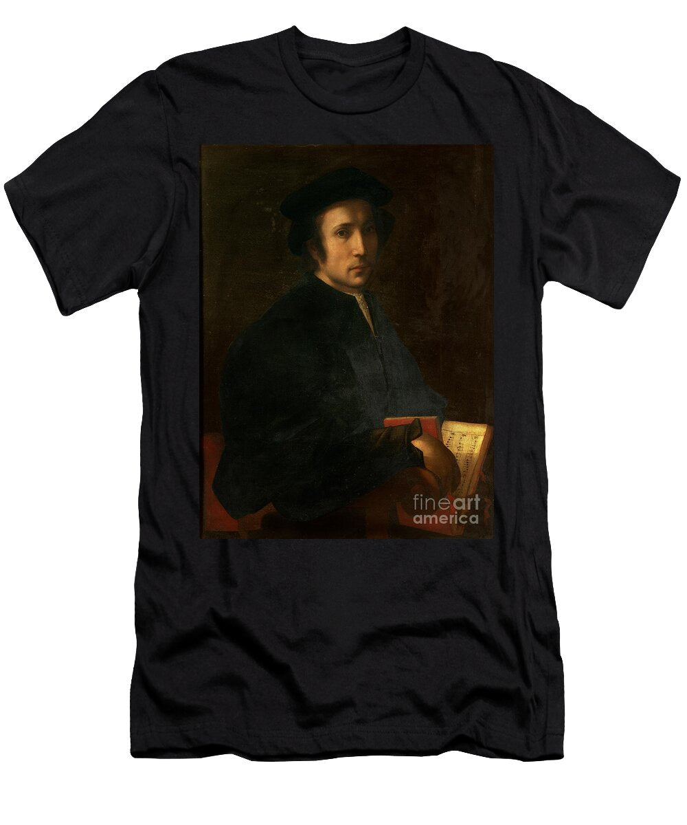 Portrait of the Musician Francesco Dellajolle C1518 Jacopo Pontormo T-Shirt