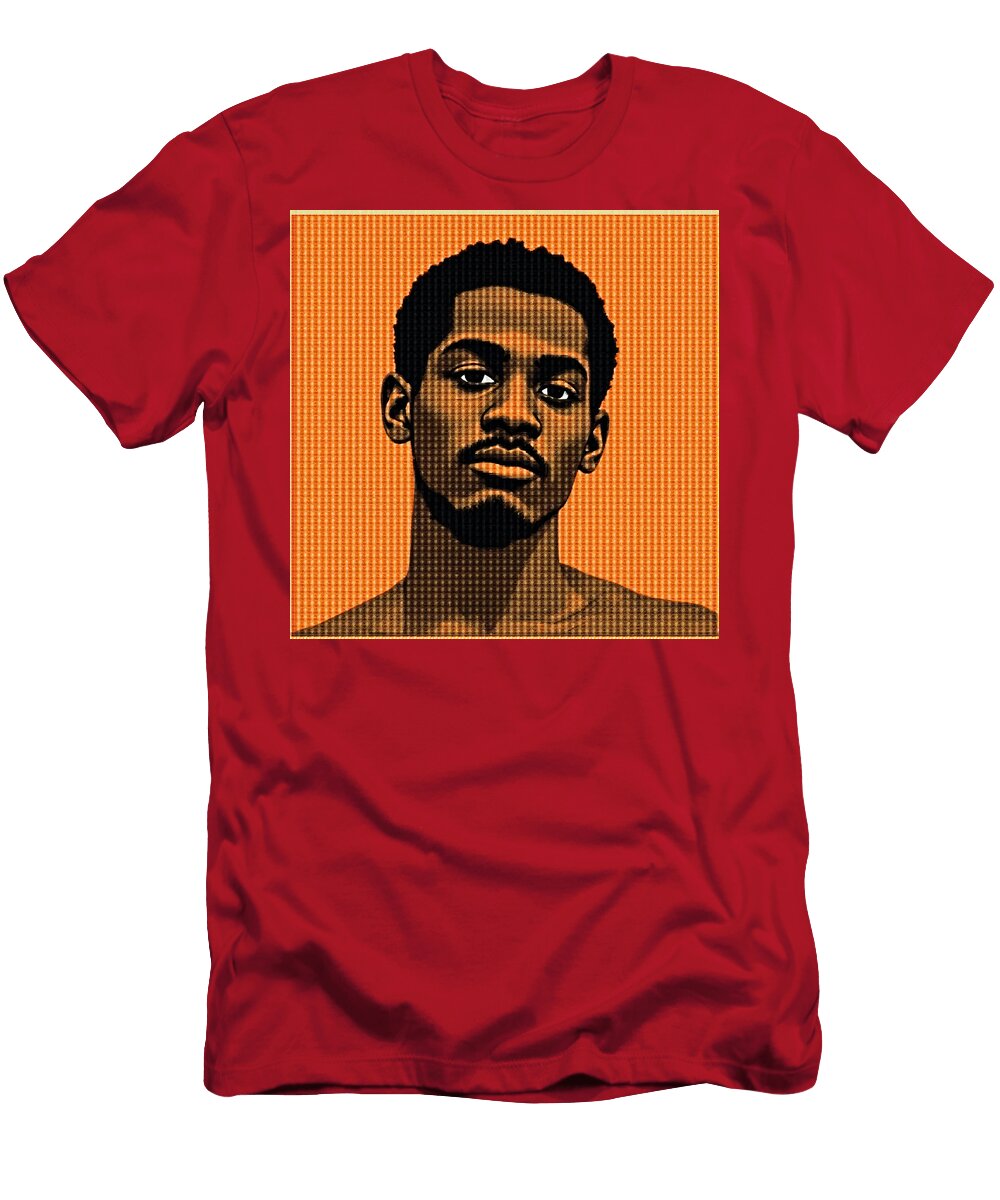 Portrait on Warm Orange Background Aukim Edenrose T-Shirt