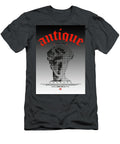Poster of a Statue of David with Effect Halftone with Text Antique in Techno Leith Huber T-Shirt