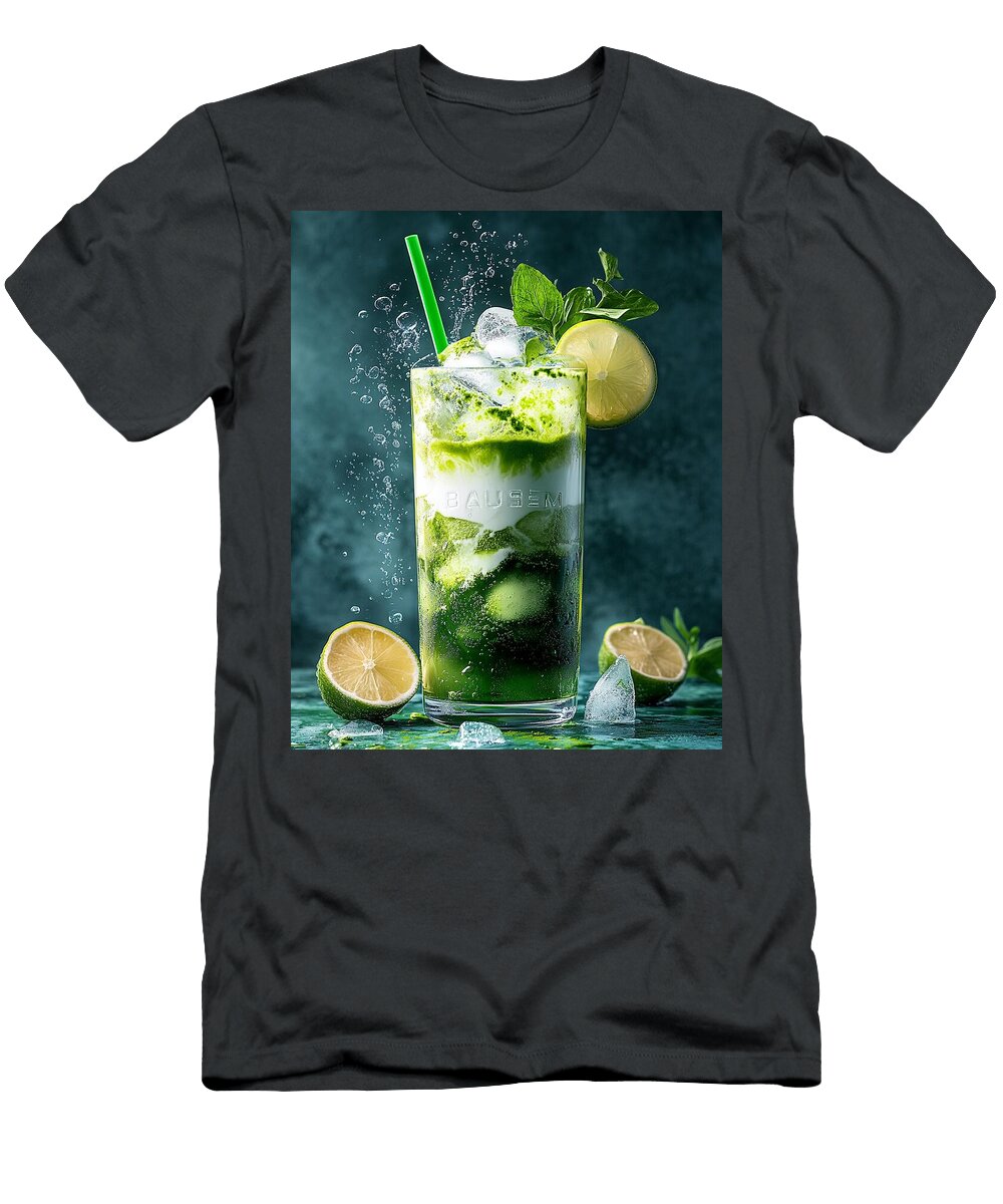 Powdered Green Xenia Bordeaux T-Shirt