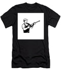 Power Washer with Water Blaster Pressure Washing Stencil Retro Black and White Aloysius Patrimonio T-Shirt