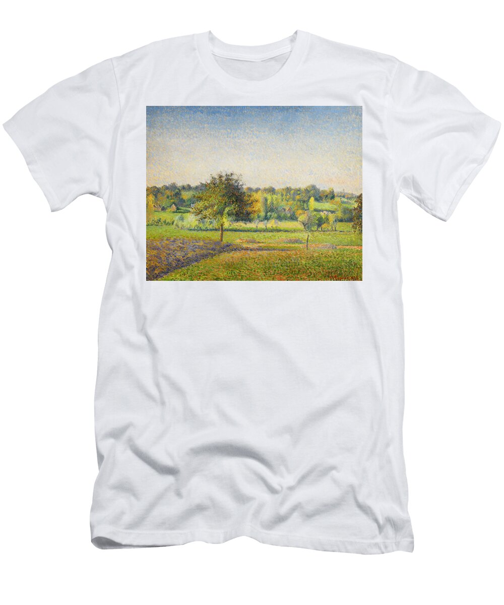 Prairie a Eragny Camille Pissarro T-Shirt