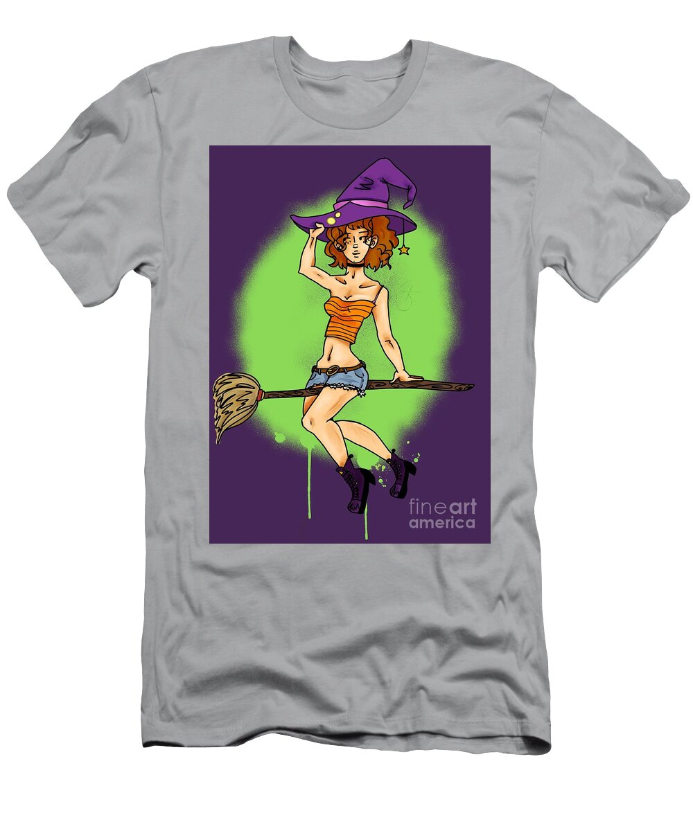 Preppy Witch Blackberries Arts T-Shirt