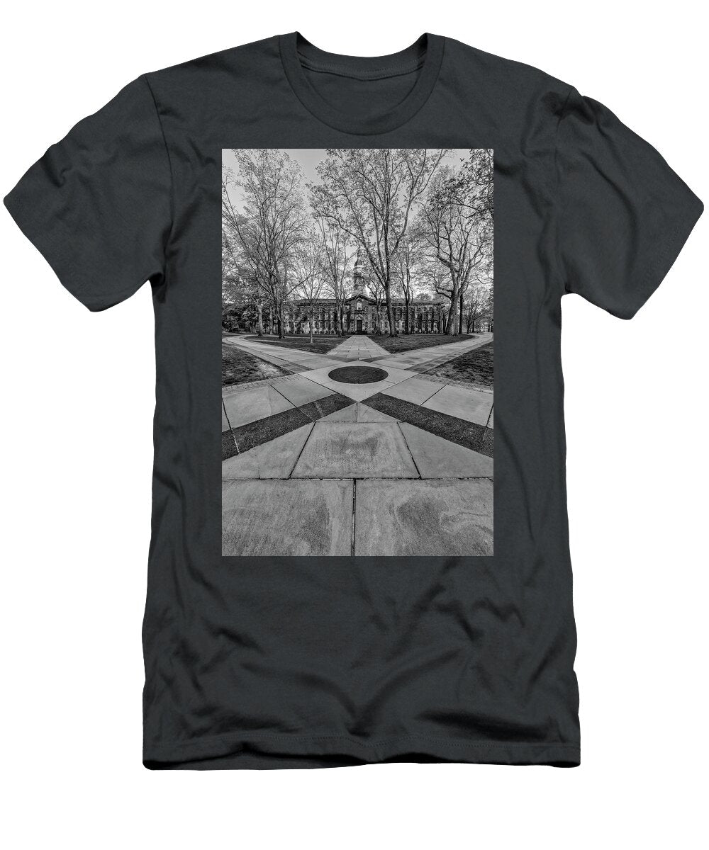 Princeton Nj Nassau Hall Bw Susan Candelario T-Shirt