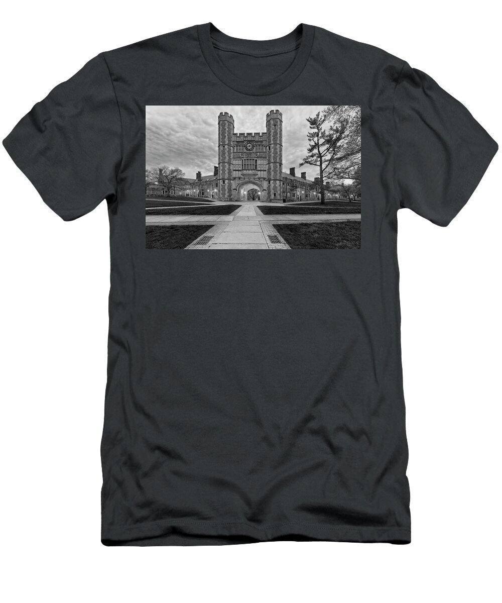Princeton University Blair Hall Clock Tower Bw Susan Candelario T-Shirt