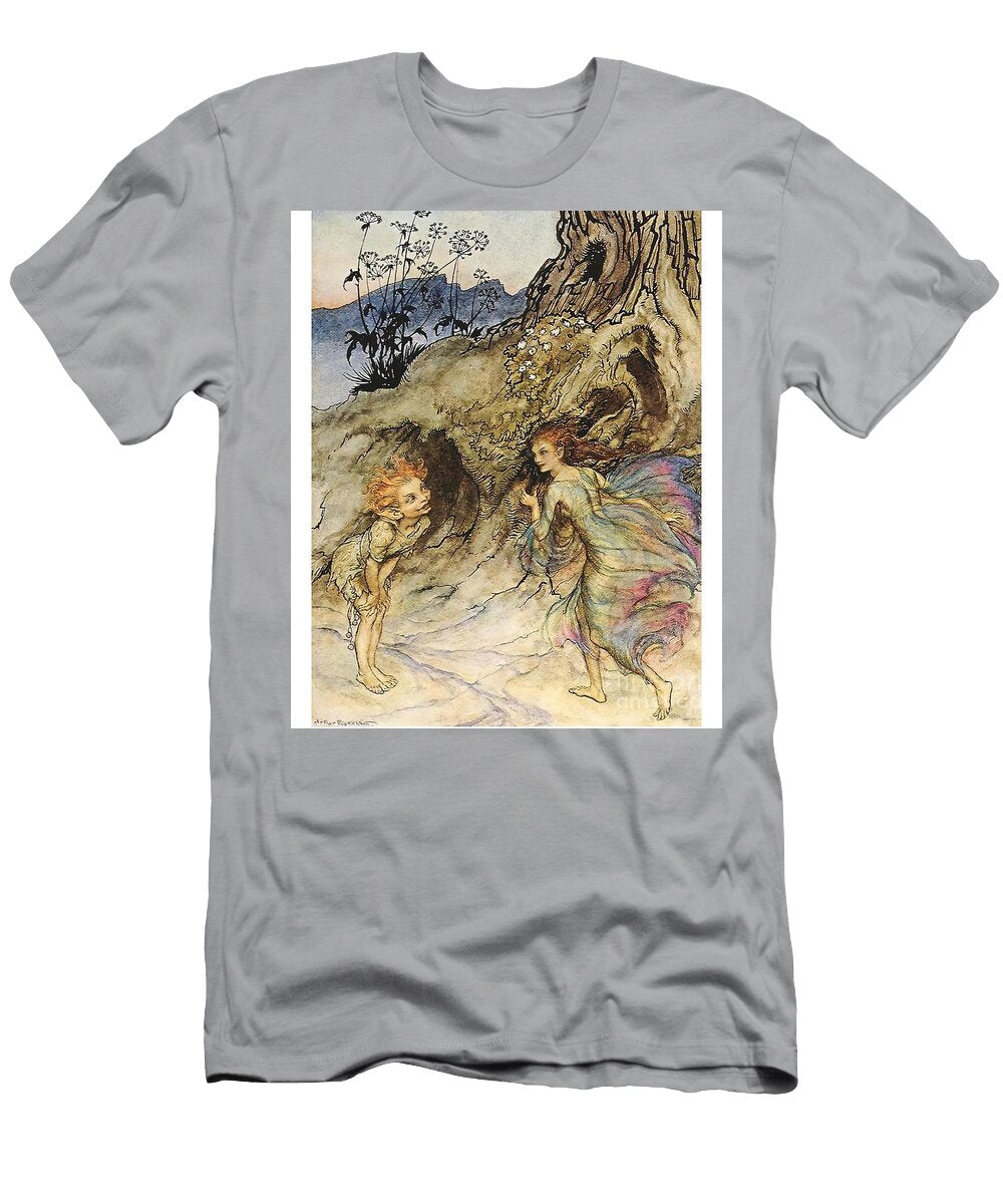 Puck and a Fairy By Arthur Rackham Carrie White T-Shirt