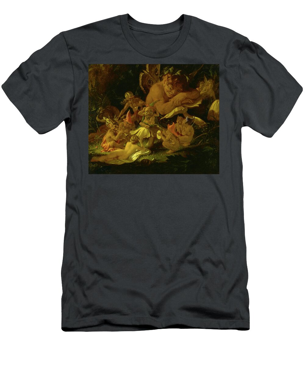 Puck and Fairies a Midsummer Nights Dream 1850 Joseph Noel Paton T-Shirt
