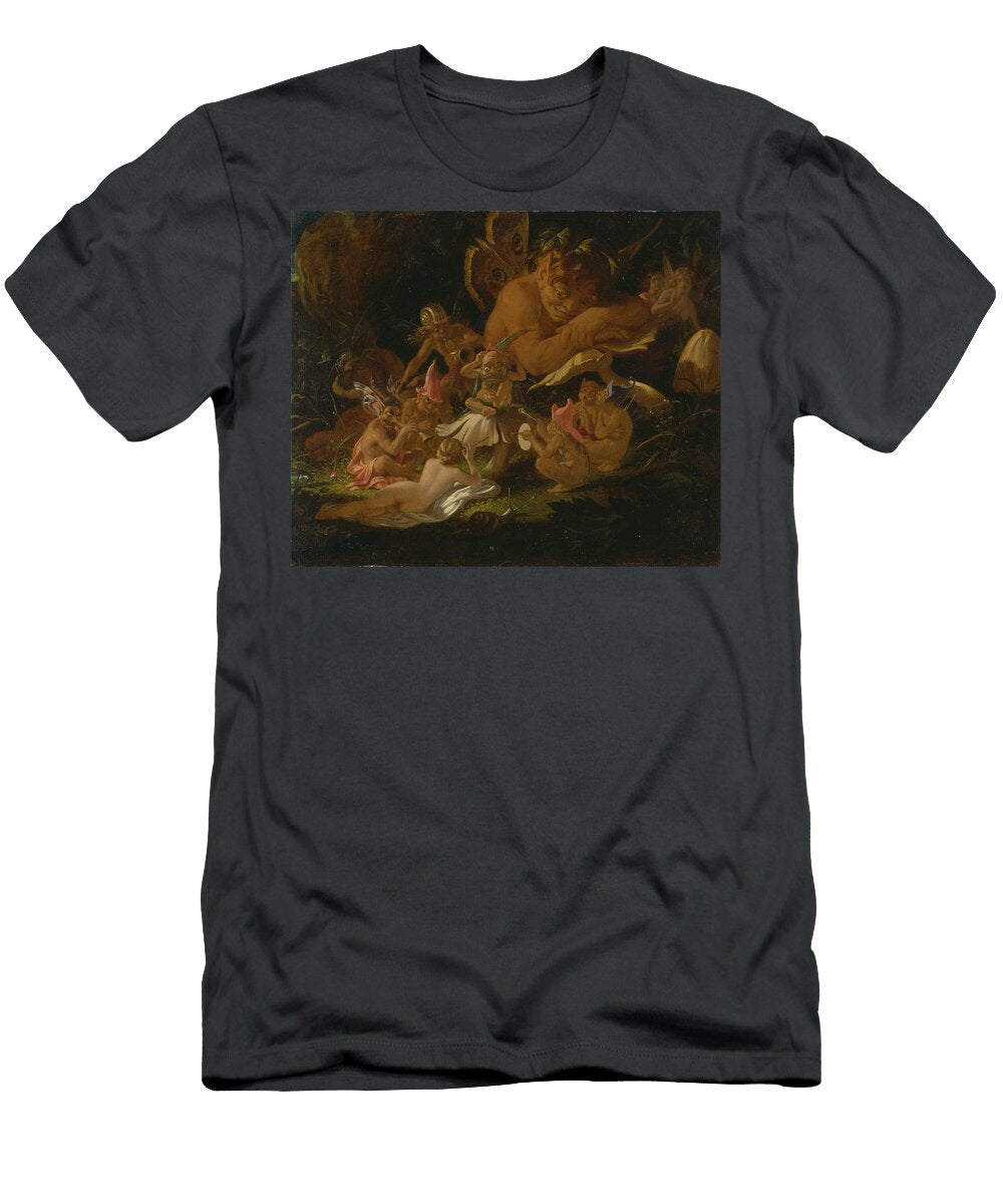 Puck and Fairies From a Midsummer Nights Dream Joseph Noel Paton 1821 1901 T-Shirt