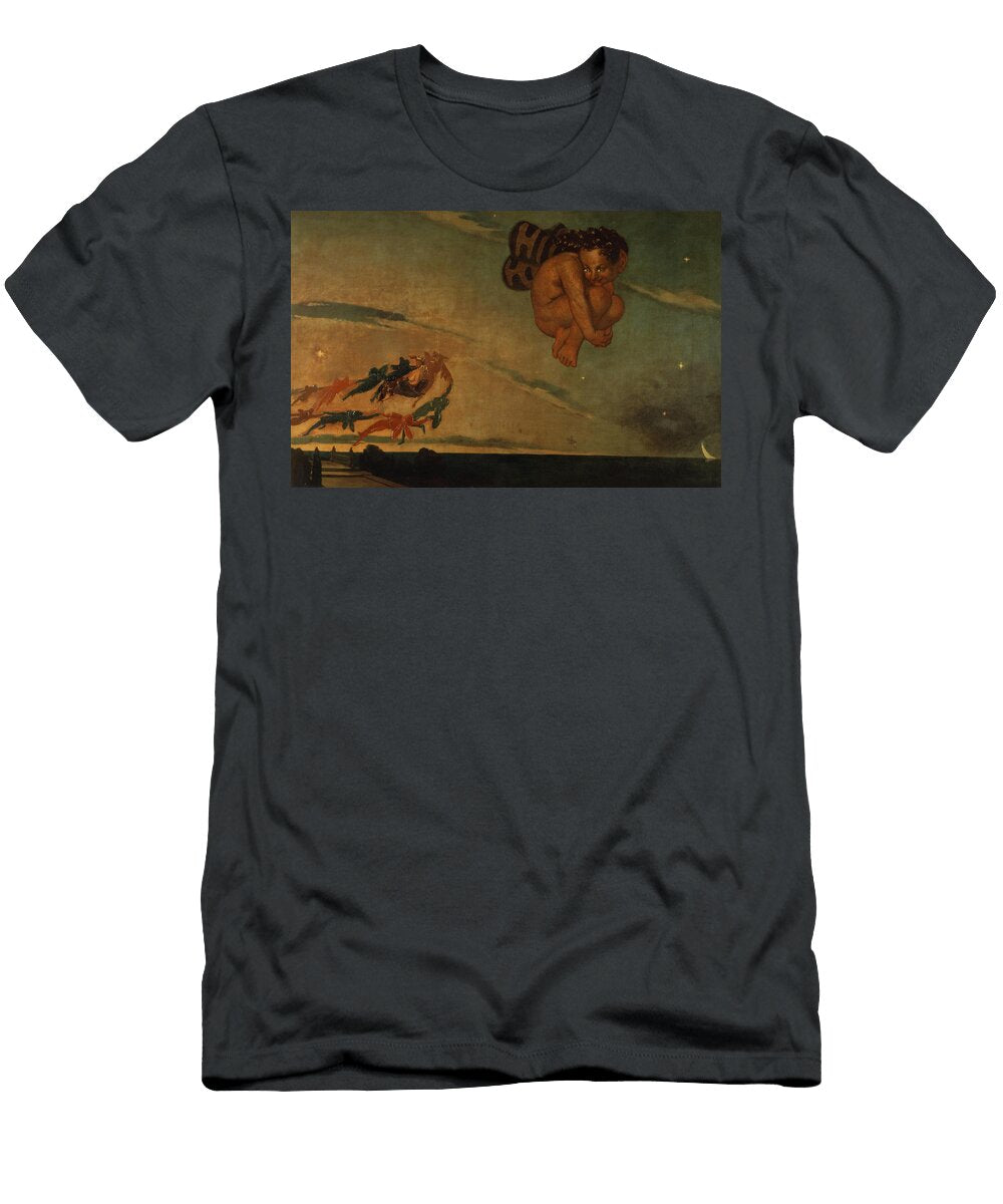 Puck Fleeing From the Dawn 1837 David Scott T-Shirt