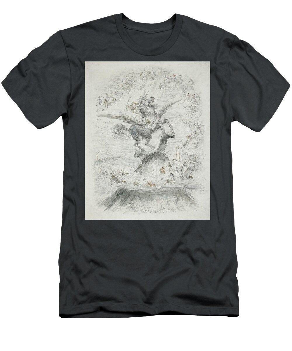 Puck on Pegasus George Cruikshank T-Shirt