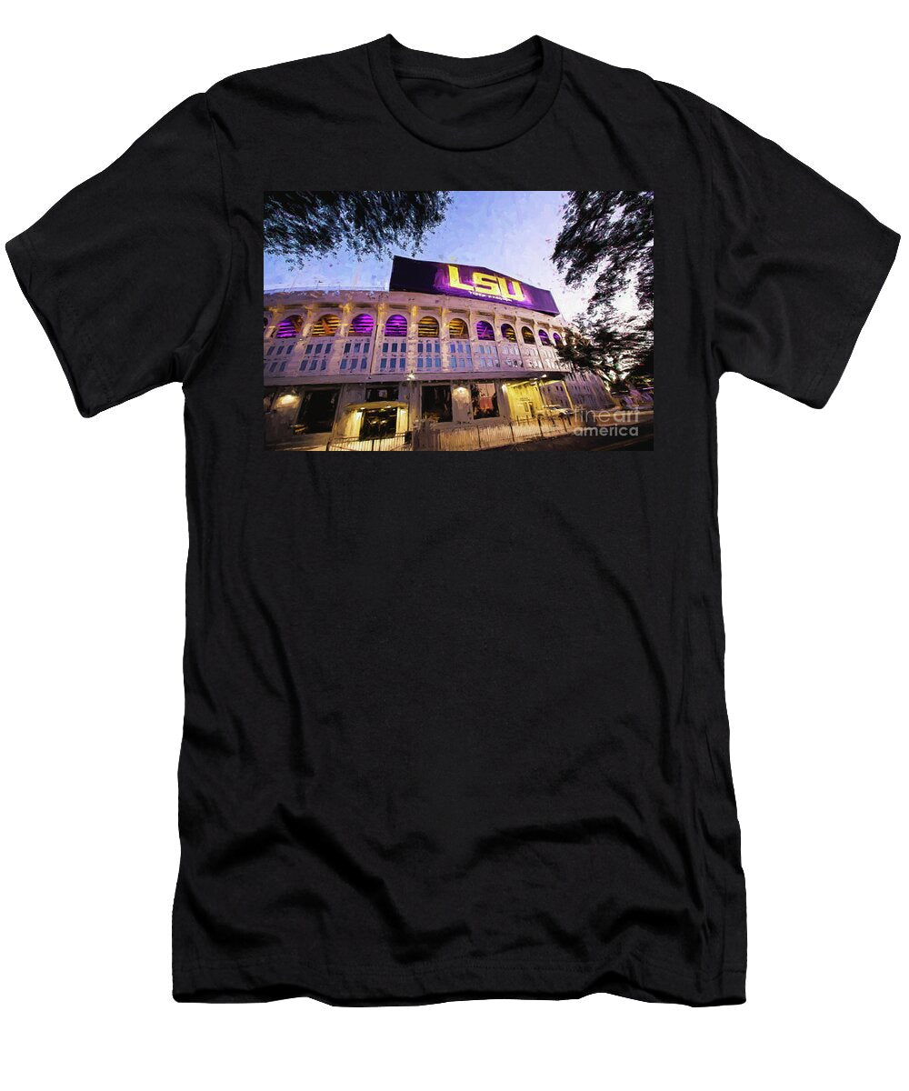 Purple and Gold Digital Painting Scott Pellegrin T-Shirt