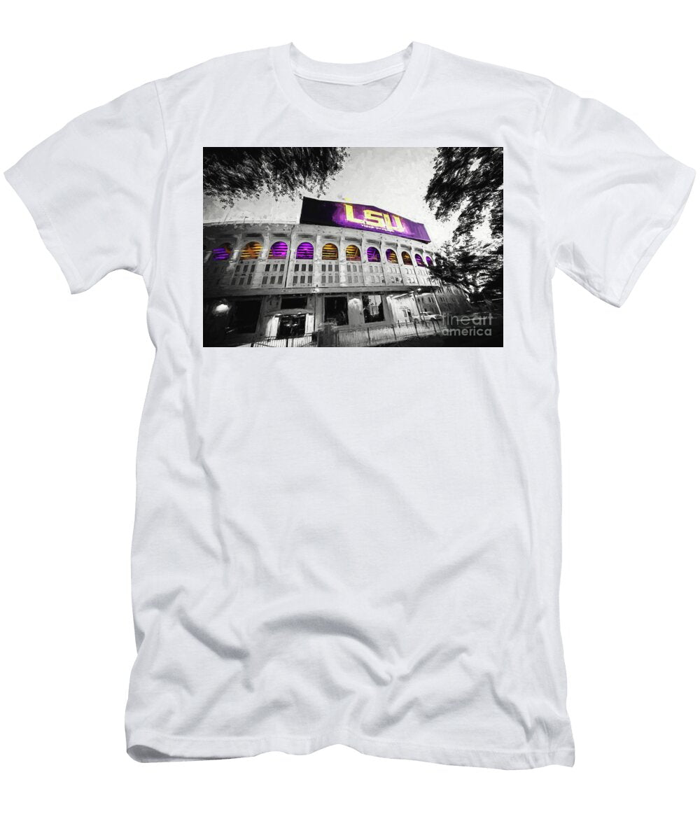 Purple and Gold Digital Painting Sel Color Scott Pellegrin T-Shirt