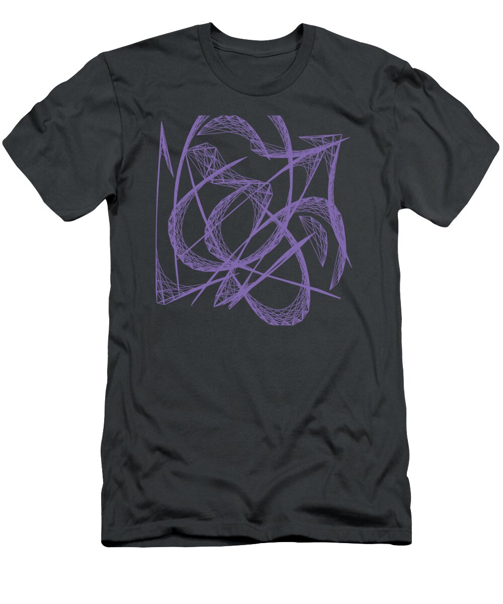 Purple Lines Shapes Ayatu T-Shirt