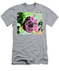 Purple Petals in Pointillism Fearless Fox T-Shirt