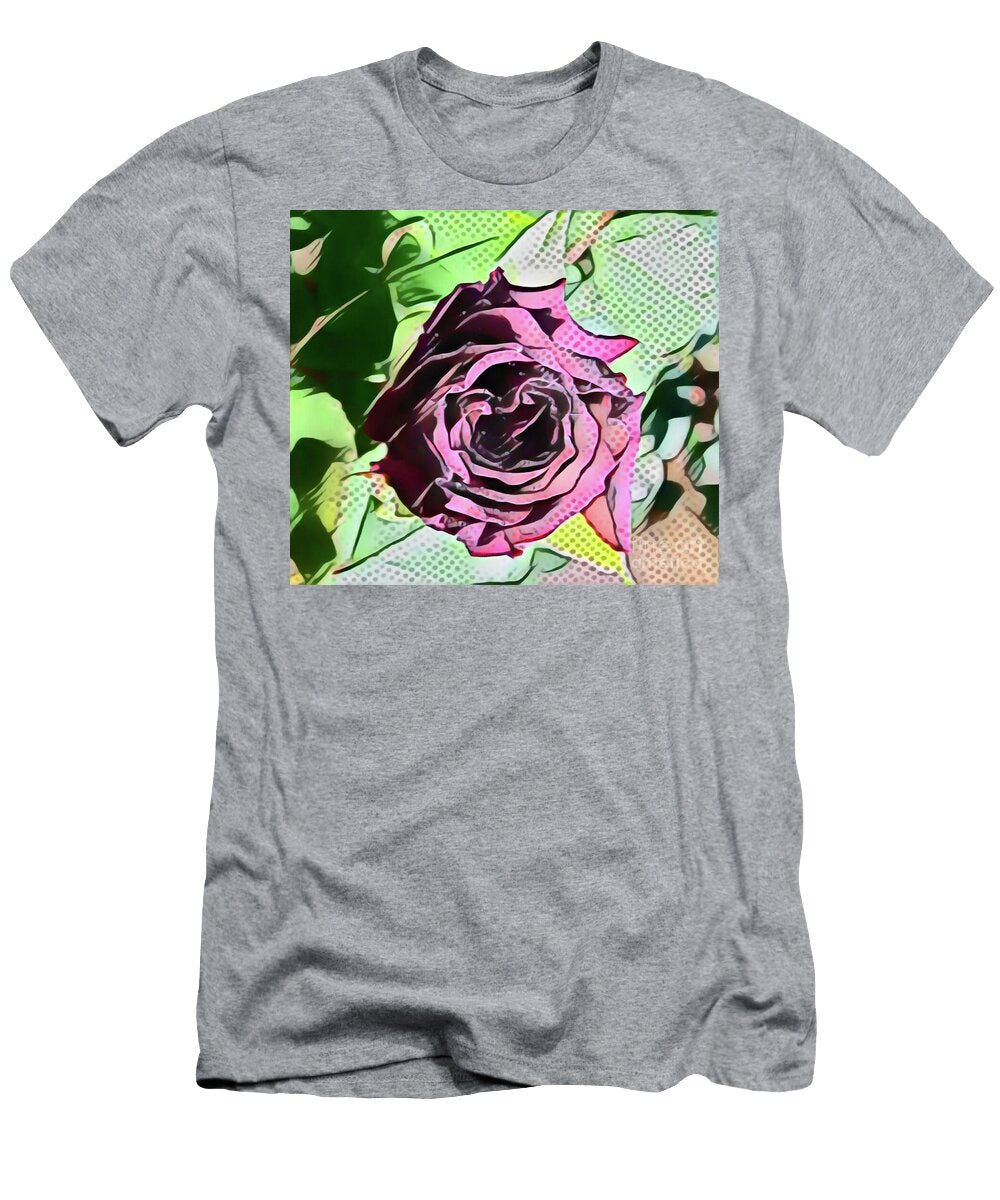 Purple Petals in Pointillism Fearless Fox T-Shirt
