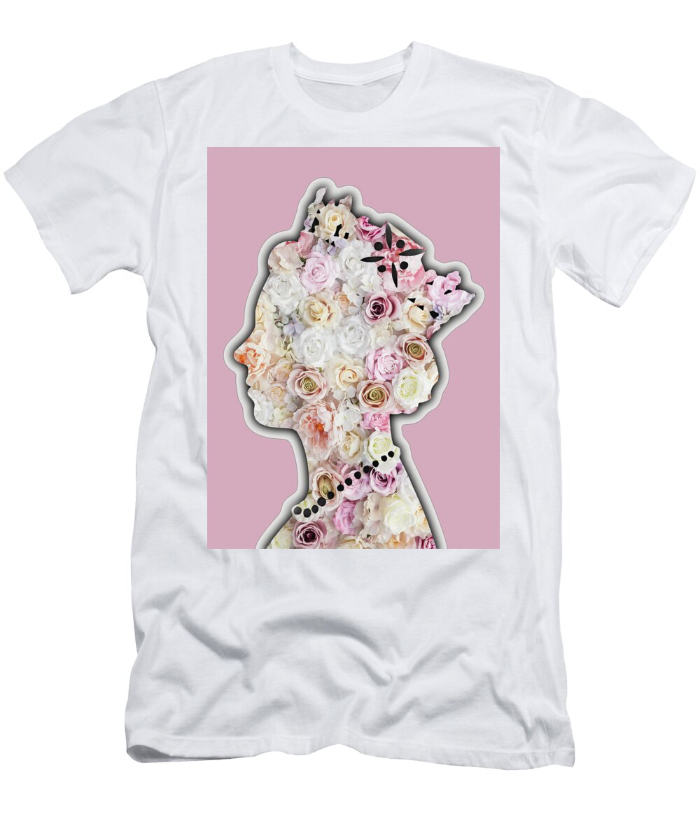 Queen Elizabeth Flowers Floral Tony Rubino T-Shirt
