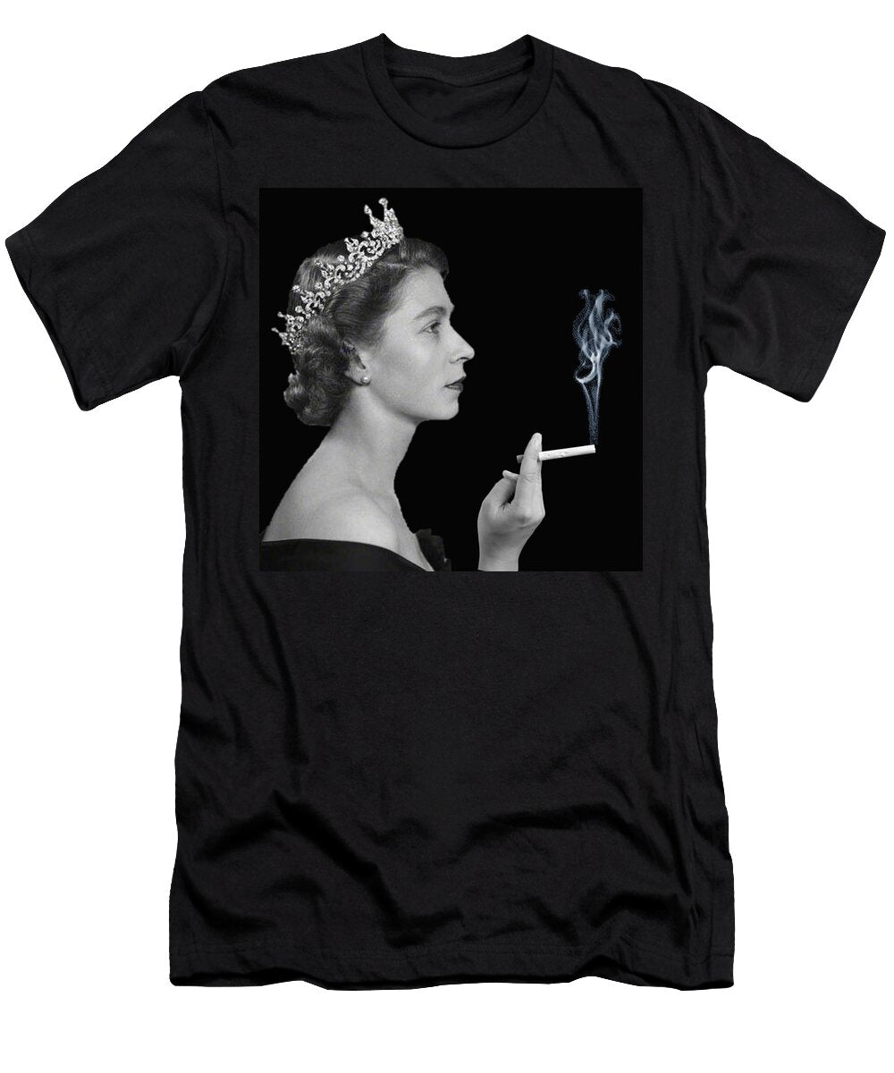 Queen Elizabeth Smoking Tony Rubino T-Shirt