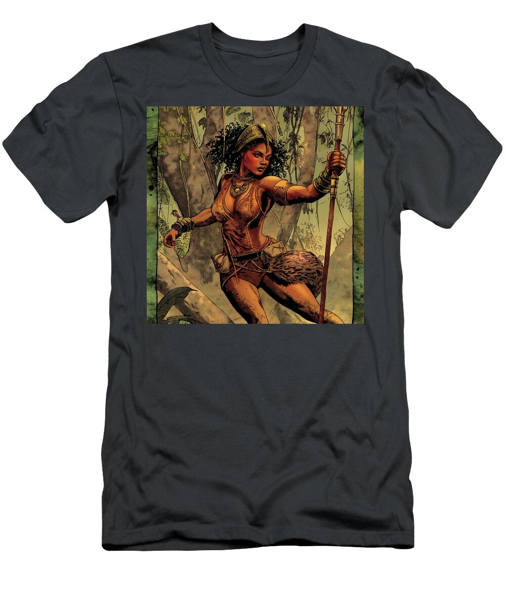Queen of the Jungle Comic Book Panel 106 Mad Paperairplanes T-Shirt