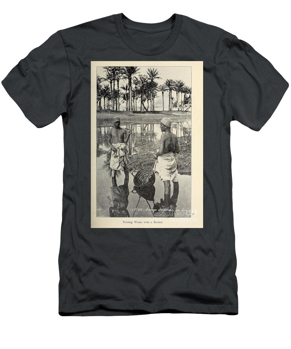 Raising Water with a Basket M3 Historic Illustrations T-Shirt