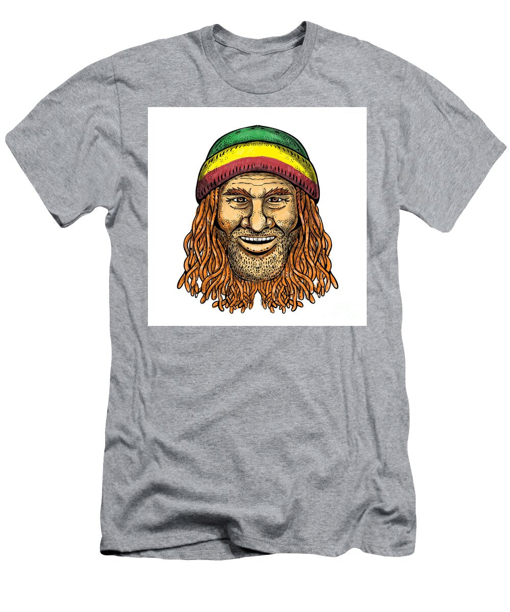 Rastafarian Dude Tattoo Color Aloysius Patrimonio T-Shirt