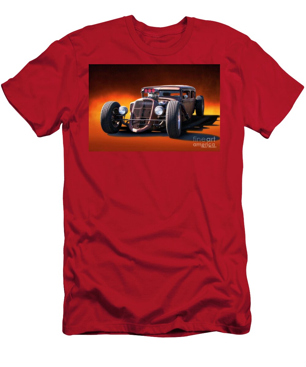 Rat Rod Sedan Mob Violence Ii Dave Koontz T-Shirt