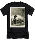 Reading By Lamplight 1858 Etching James Abbott Mcneill Whistler T-Shirt