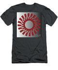 Red and Black Halftone Abstract Background Bigalbaloo Stock T-Shirt