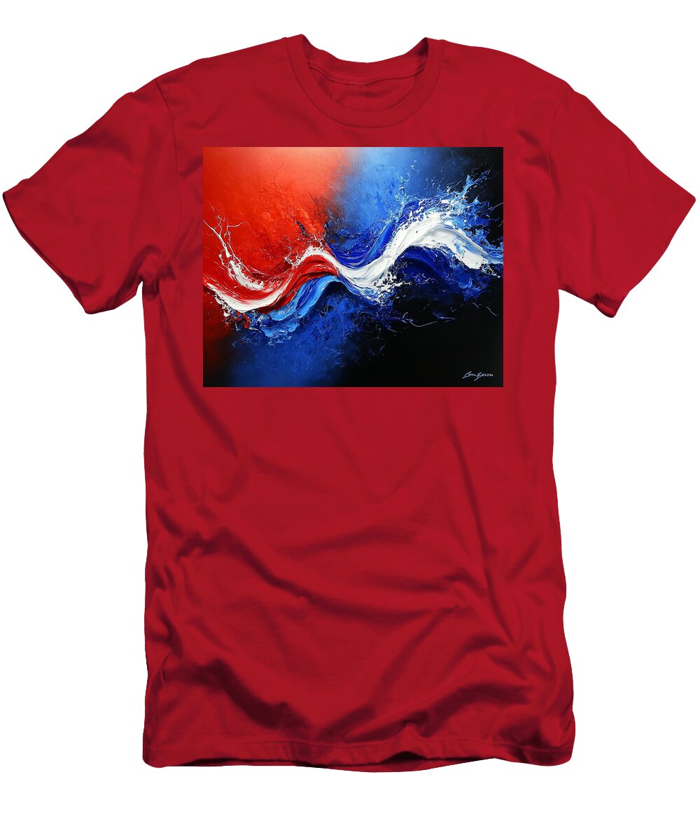 Red and Blue Innovation Noah Parker T-Shirt