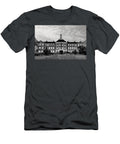 Red Brick Campus Miami University Oxford Ohio Historic Brick Building Black and White Dmr Filho T-Shirt