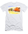 Red Caboose At Whistle Junction Ironton Missouri Kip Devore T-Shirt