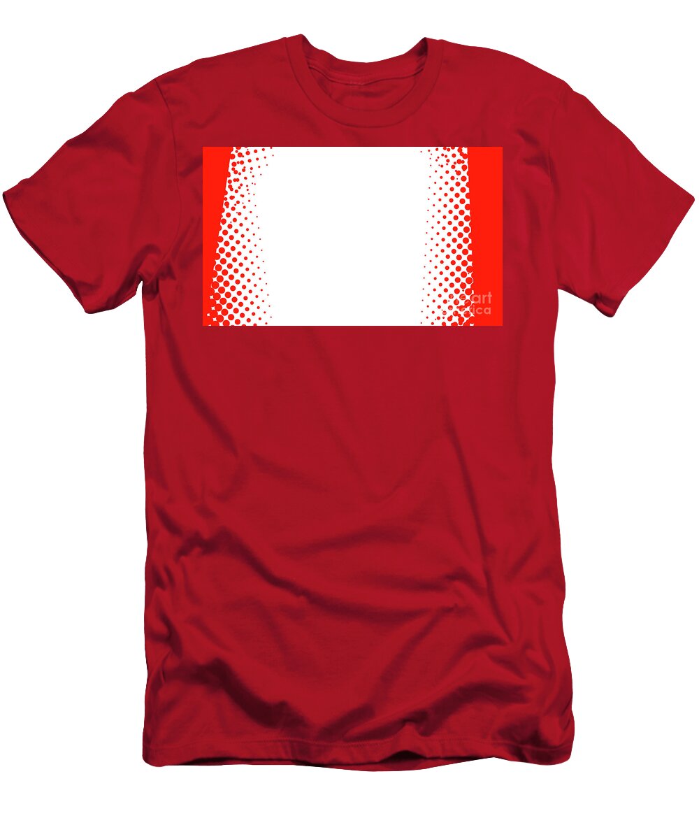 Red Dot Halftone Background Bigalbaloo Stock T-Shirt