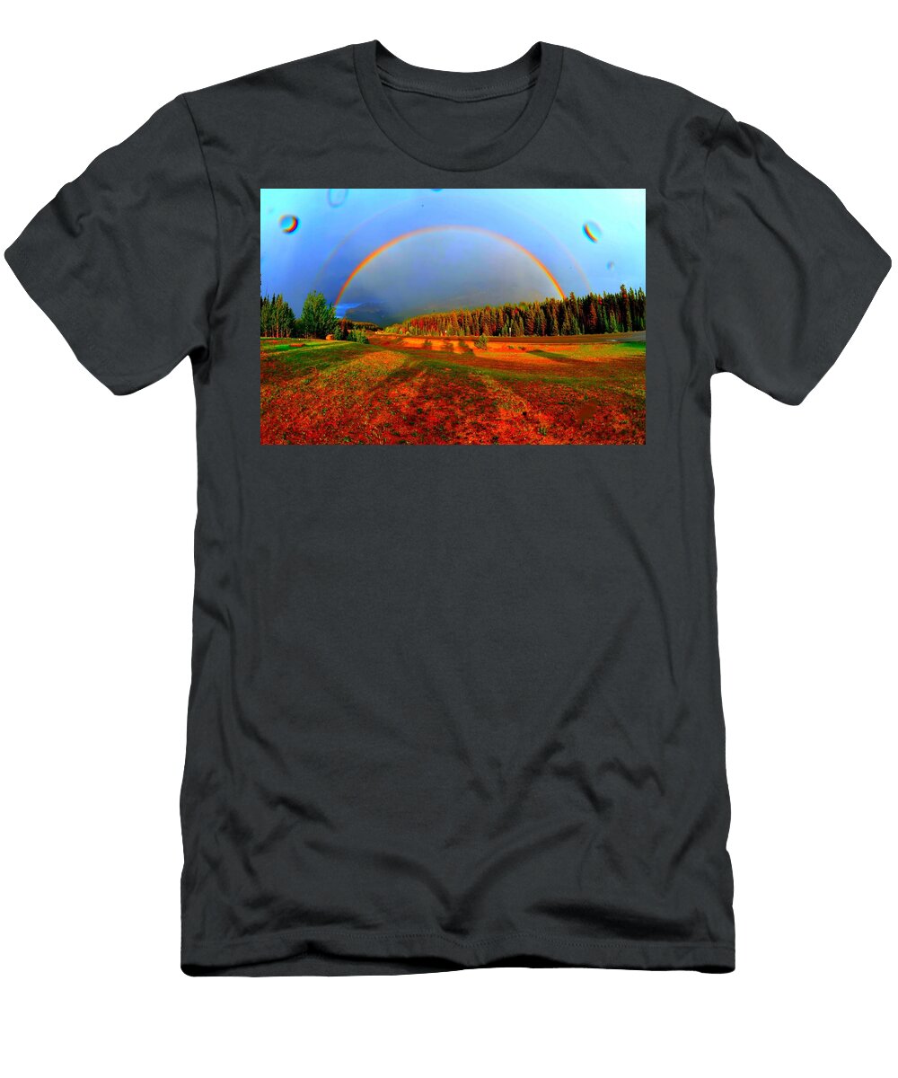 Red Flowers Garden Lauren Dane T-Shirt