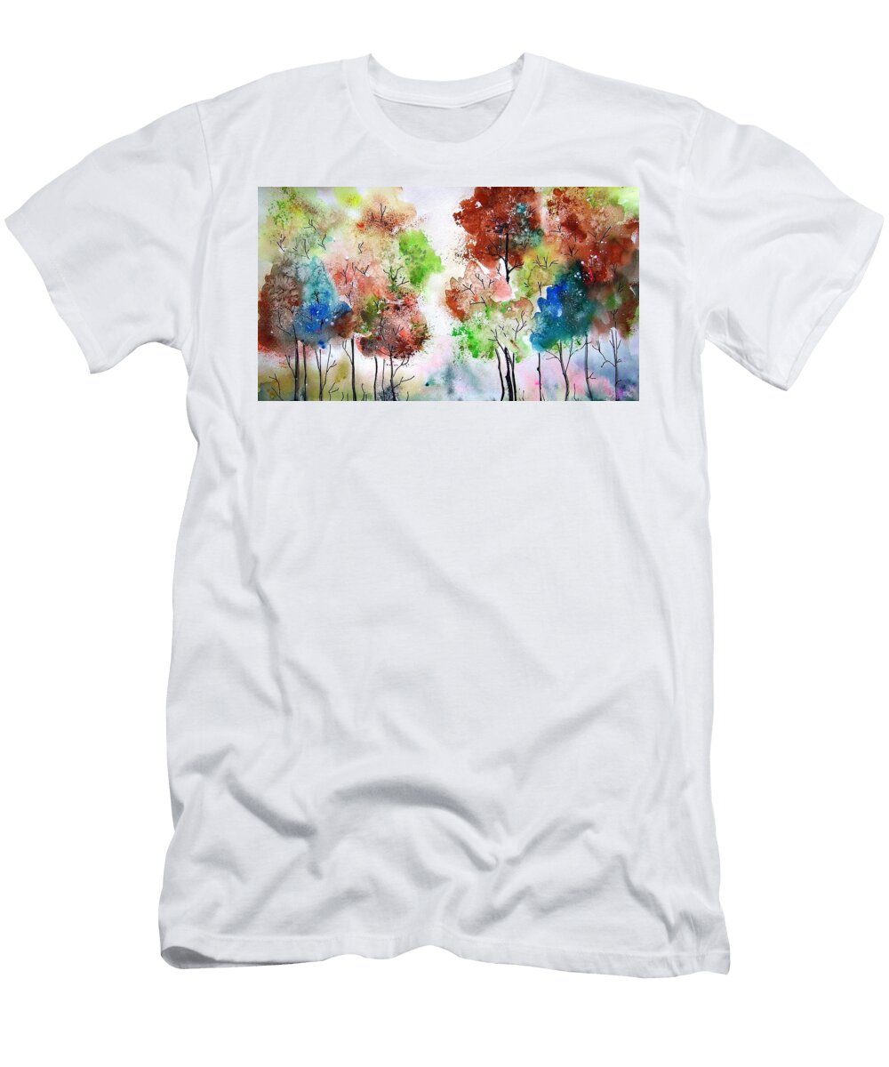 Red Leaf Tree Lauren Dane T-Shirt
