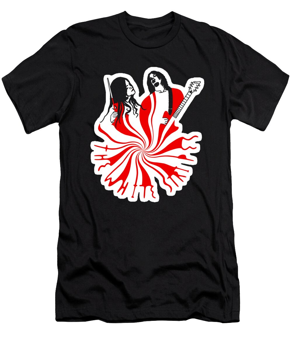 Red or White Stripes Rizky Irawan T-Shirt