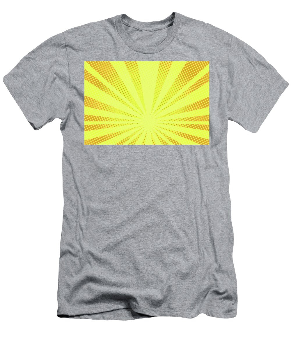 Retro Comic Yellow Background Raster Gradient Halftone Pop Art Retro Style Herbert T-Shirt