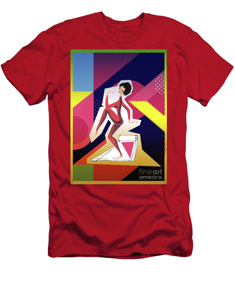 Retro Girl 5 Ariadna De Raadt T-Shirt