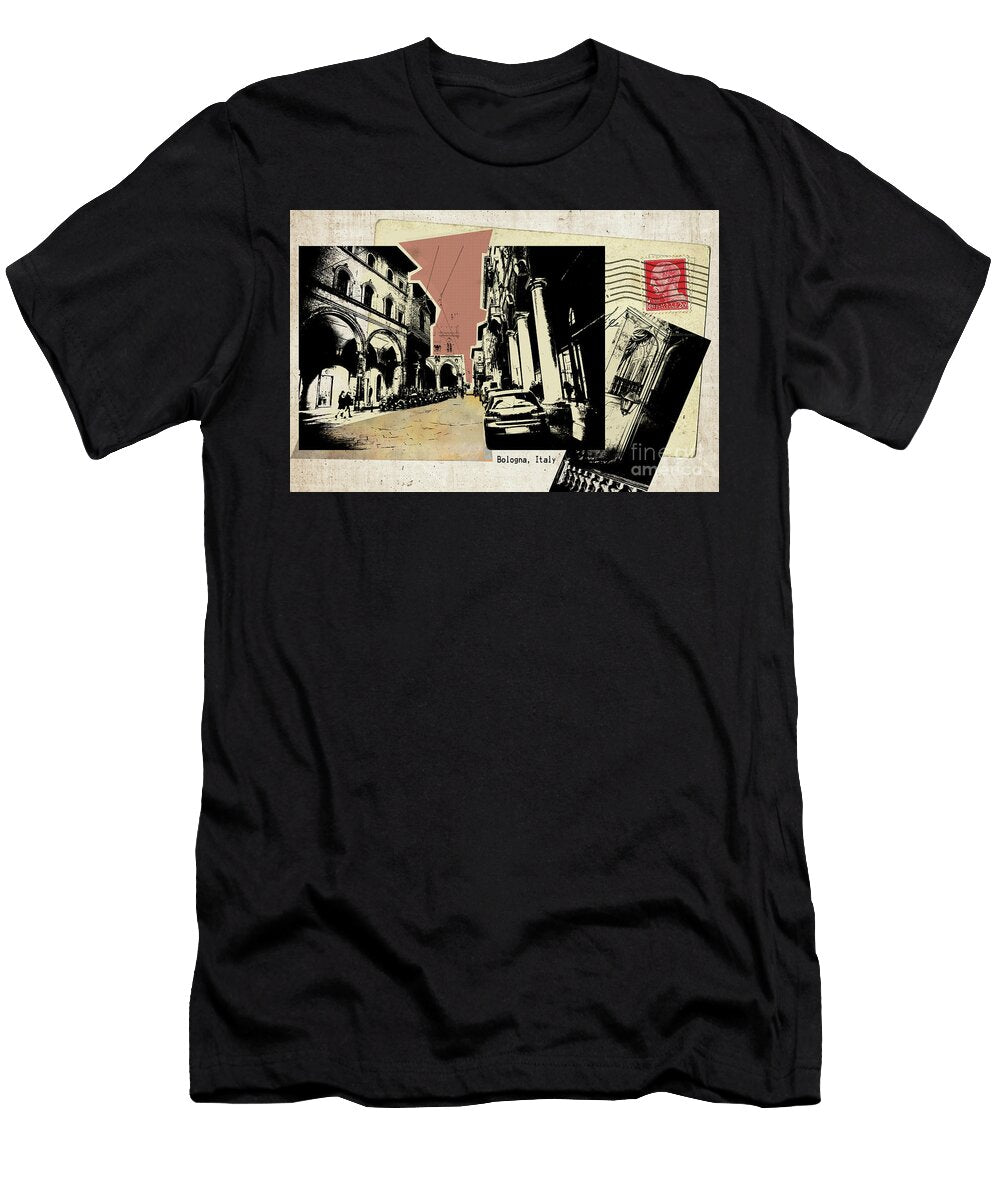 Retro Postcard of Bologna Ariadna De Raadt T-Shirt