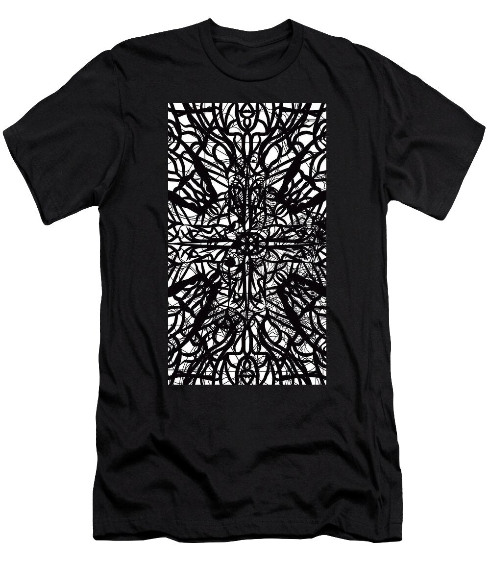 Return to Joy Abstract Black and White Healing Art Divinity Illus T-Shirt