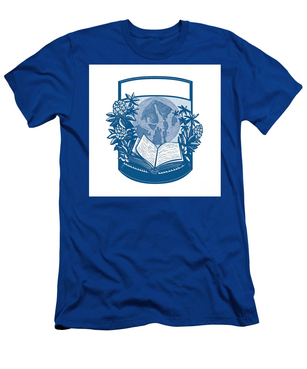 Rhododendron Orcas Island Book Woodcut Aloysius Patrimonio T-Shirt