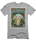 Rice University Campus Iconic Vintage Travel Poster Sampadart Gallery T-Shirt