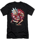 Rick and Morty Vs Cleveland Indians Logo a Design Study Rush T-Shirt