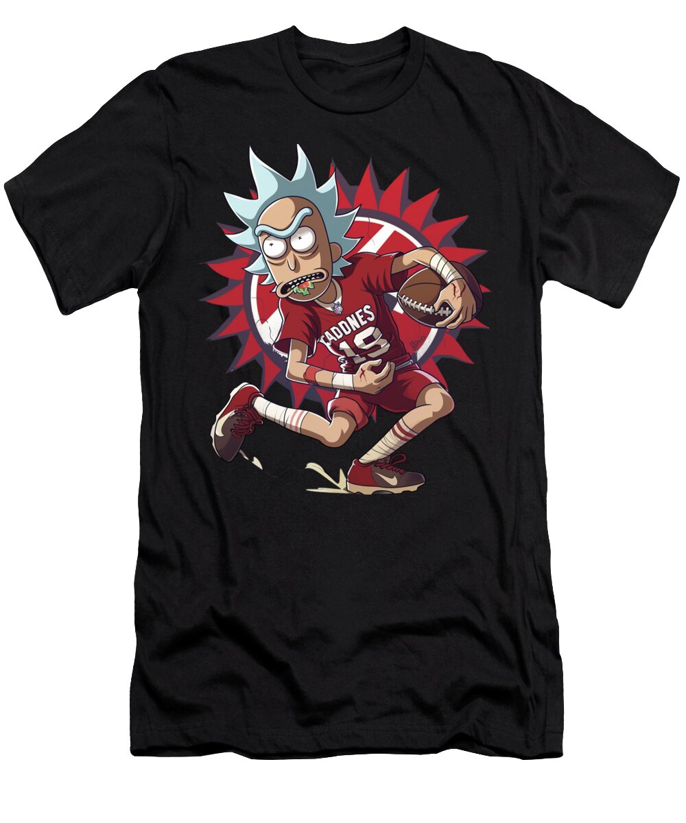 Rick and Morty Vs Cleveland Indians Logo a Design Study Rush T-Shirt