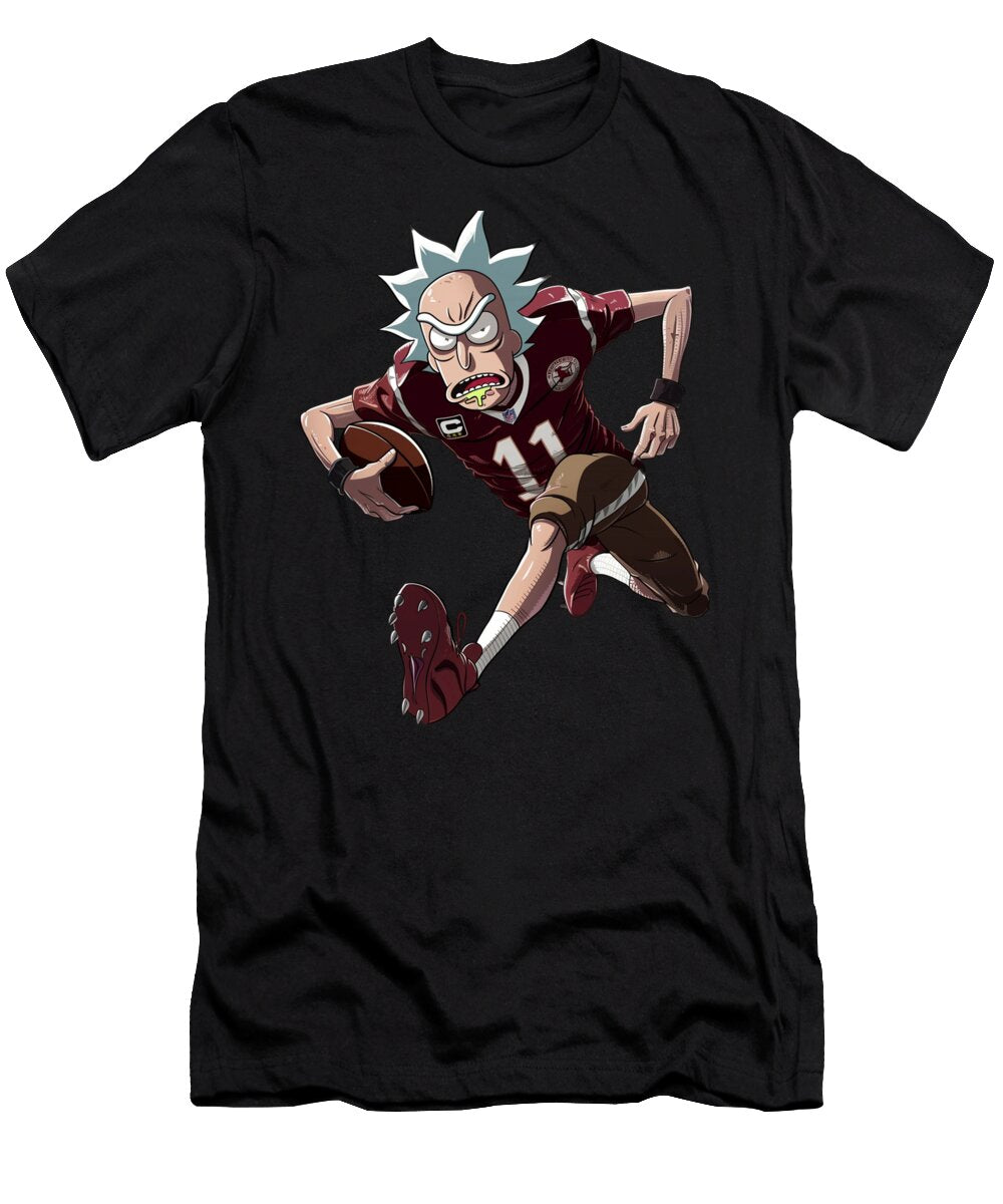 Rick and Morty Vs Cleveland Indians Logo Aesthetic Examination Rush T-Shirt