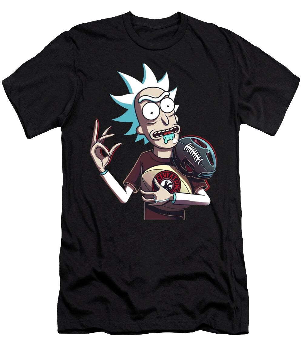 Rick and Morty Vs Cleveland Indians Logo Aesthetic Face Off Rush T-Shirt