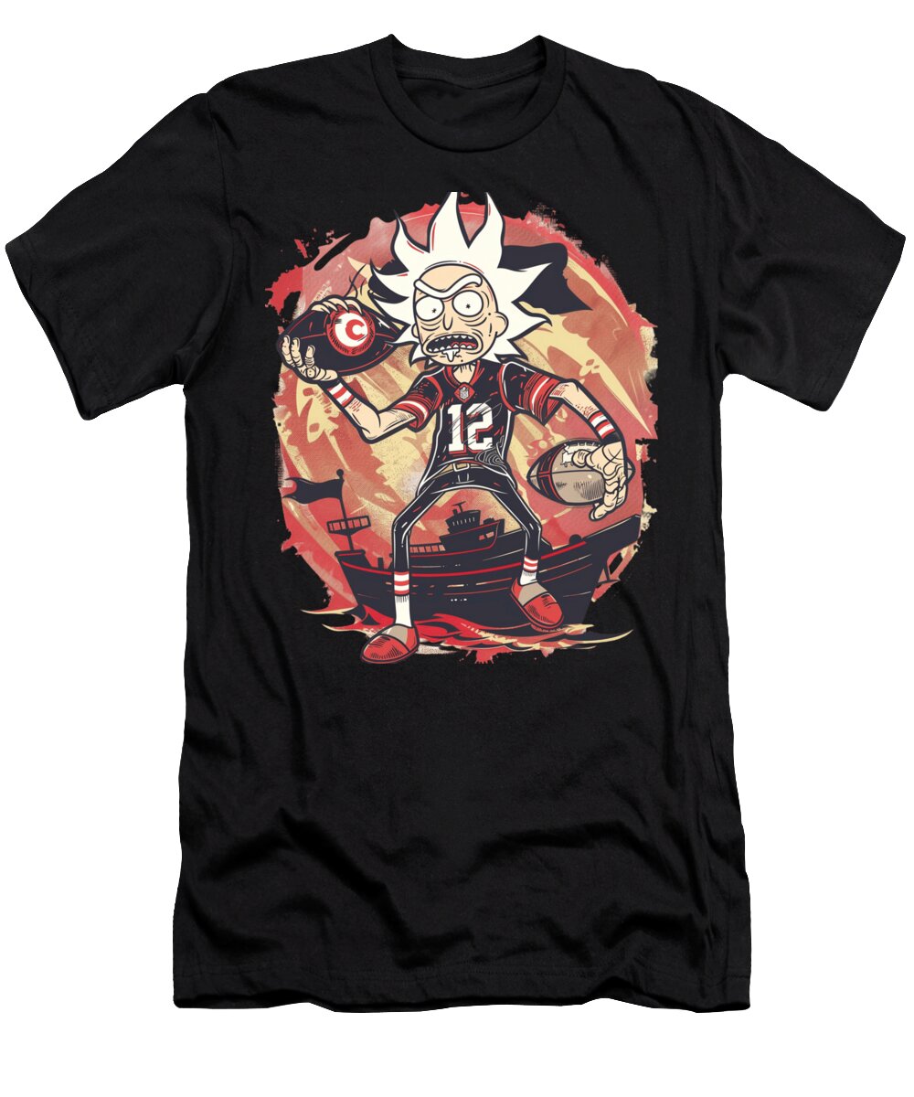 Rick and Morty Vs Cleveland Indians Logo Aesthetic Meaning Rush T-Shirt
