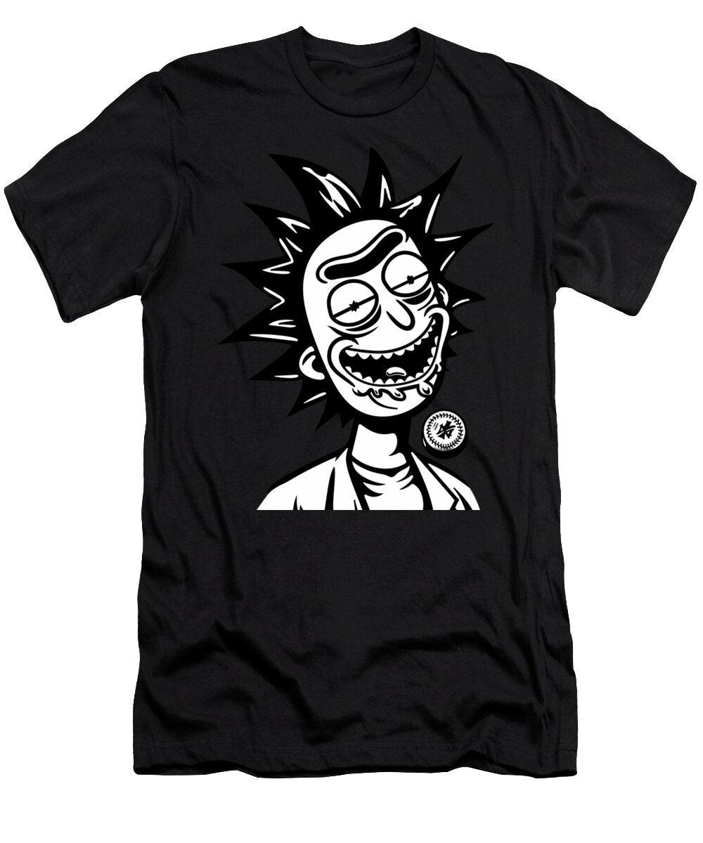 Rick and Morty Vs Cleveland Indians Logo Artistic Differences Rush T-Shirt