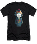 Rick and Morty Vs Cleveland Indians Logo Artistic Face Off Rush T-Shirt